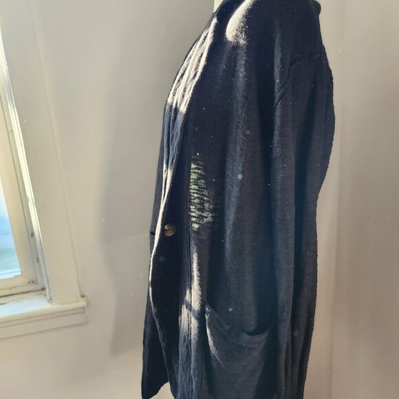 Free People Canyon Blazer Cardigan in Black - Picture 3 of 10